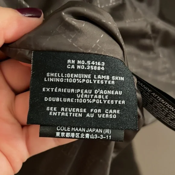 Leather Cole Haan Rn 54163 Ca 35884 ?COLE HAAN Women Collar